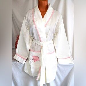 Victorias Secret 100% COTTON Signature WAFFLE ROBE ADORABLE Pajama  XS / S